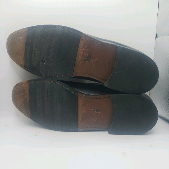 Bostonian Stockbridge Black Leather Tassel Slip On Loafer Men's Size 10D - Picture 6 of 7